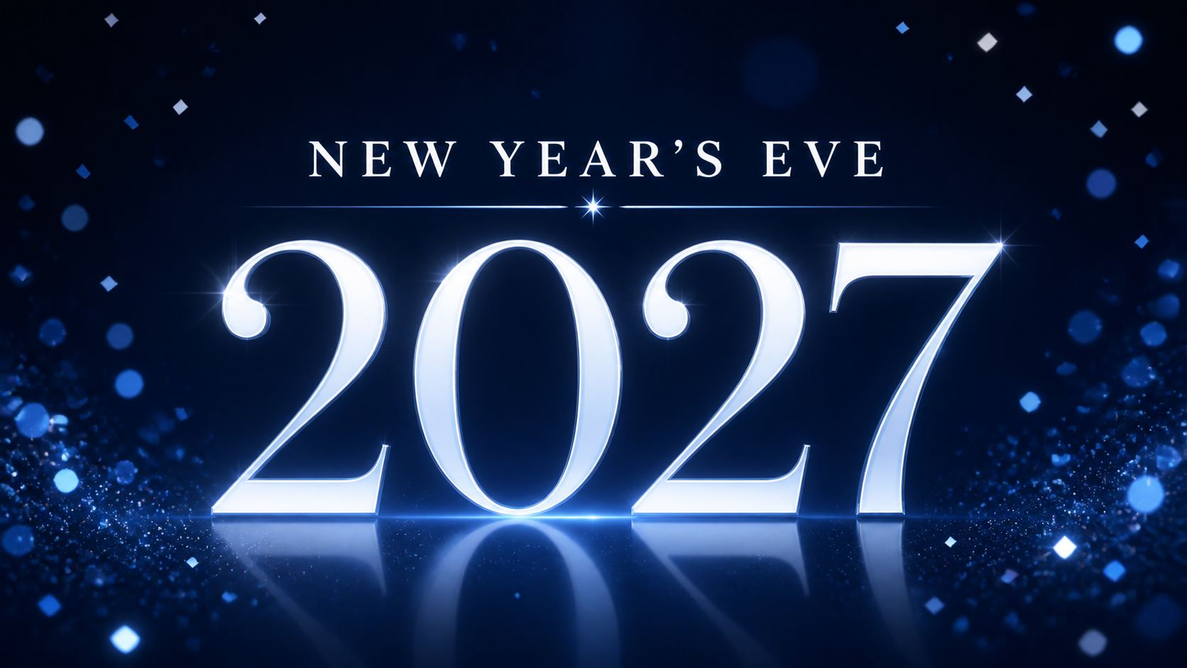 New Year’s Eve 2027 celebration artwork